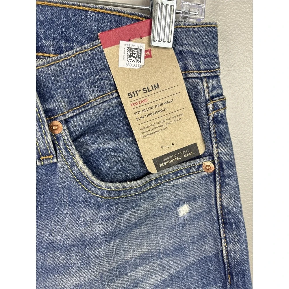 Levi's 511 Jeans Size 32 X 34 NWT Eco Ease‎